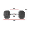 Coated Rubber Hex Dumbbell Pair